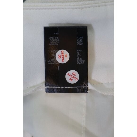 Express Women's Striped Linen-Blend Shorts‎ Size 6 White & Gray - Picture 7 of 11